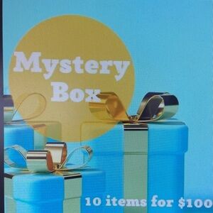 Turquoise‎ and Gold Mystery Box with 10 Surprises
